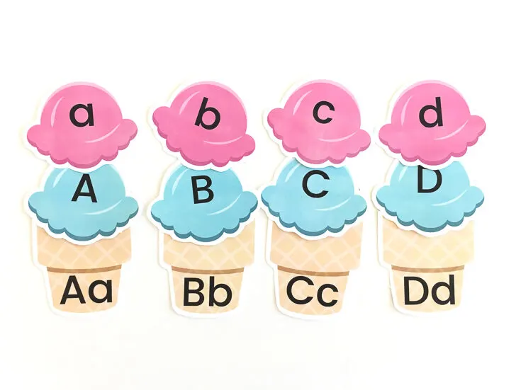 ice cream letter recognition game