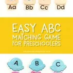 teach abcs to toddler | Have fun to your kids the alphabet with this printable ABC letter match game. Kids love the ice cream and will love learning the alphabet.