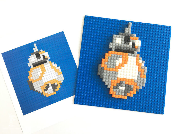 Build your own BB-8 Lego mosiac | Star Wars kids ideas