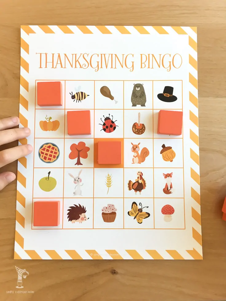 thanksgiving bingo for kids | Celebrate the holiday season as a family with this fun Thanksgiving bingo game