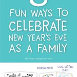 New Years Eve Ideas For Families | Have an awesome New Years Eve party with your kids with these NYE activities. There's bingo, ispy, a family time capsule, mazes, a goal setting sheet, countdown bag labels and party hats!