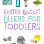 Easter Basket Ideas For Toddlers | Create a fun, DIY Easter basket for your little one this year with this guide that is filled with non-junky, educational, fun and interactive items. #easterbasket #easter #easter2018 #easterforkids #toddler #kids #giftidea