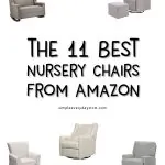 Best Nursery Glider | Find the best nursery chair for you and your family. These chairs are all affordable and look great in a modern nursery.