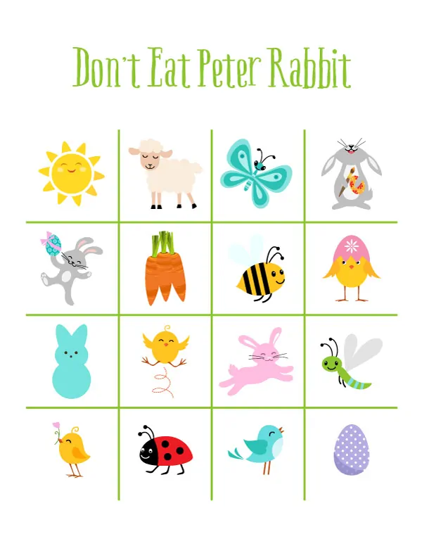 Easter Don't Eat Pete Printable Game | Printables For Kids 