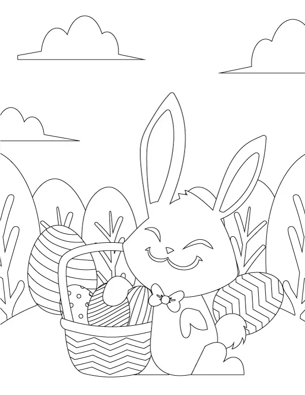 Cute Easter coloring pages for kids | Easter printables for kids