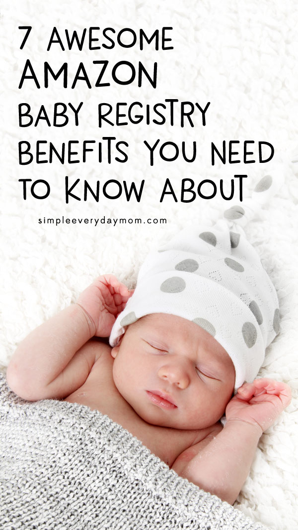 Amazon Baby Registry Benefits | Baby sleeping with cap