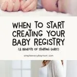 newborn baby | pregnant woman | when to start baby registry