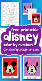 Free Disney Color By Number Printables For Kids