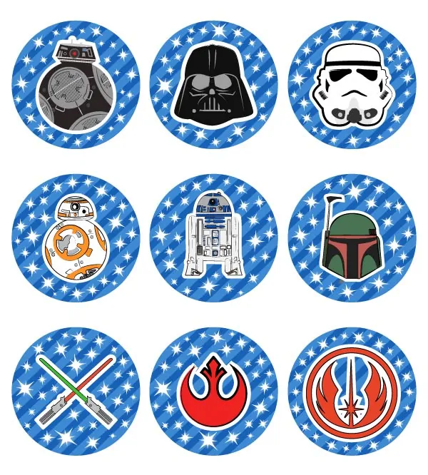 Star Wars cupcake toppers