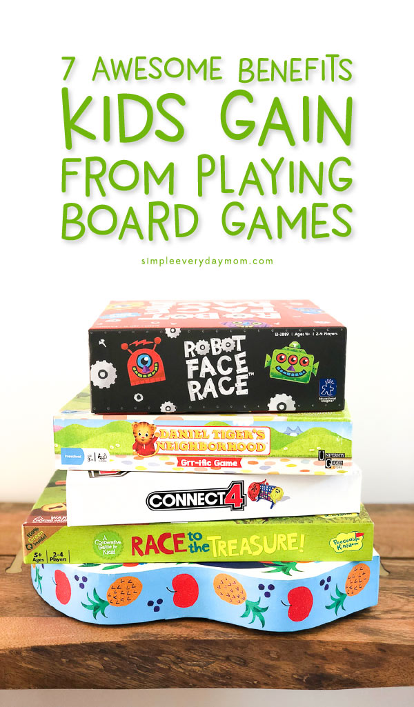 stack of kids board games