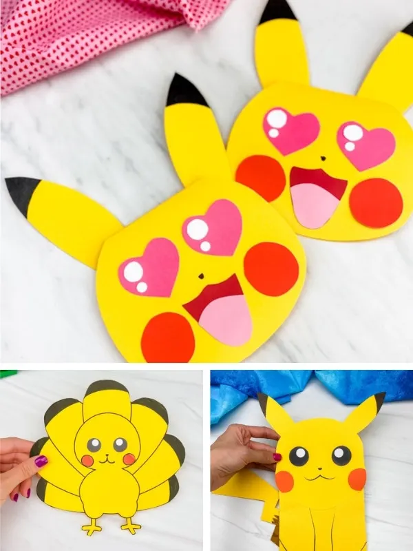 pokemon kids' craft image collage