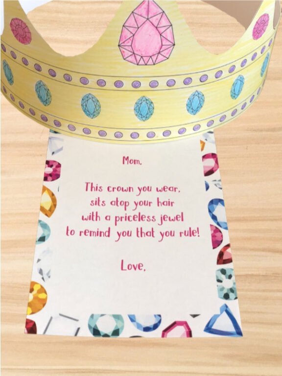 Free Mother's Day Crown Printable For Kids