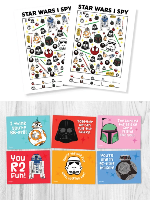 Star Wars Day printables image collage