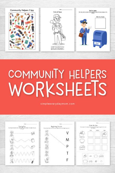 Community Helpers Worksheets That Teach &amp; Entertain Kids