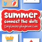 summer connect the dots image collage with the words summer connect the dots