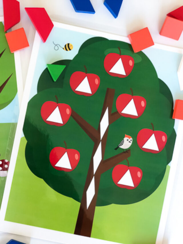7 Fall Pattern Block Mats For Kids Story