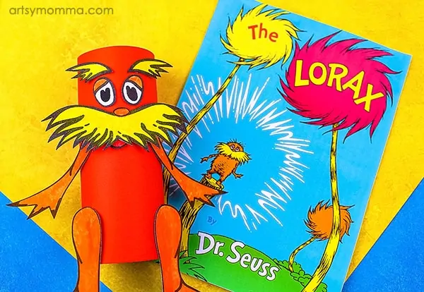 free printable lorax toilet paper roll craft