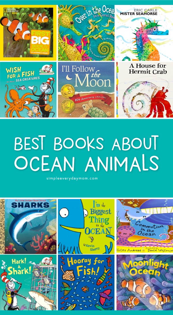 Best Books About Ocean Animals For Kids | Kids of all ages from toddlers, to preschool, to kindergarten and beyond will love learning about sea creatures and their ocean home with these fun ocean books. They're perfect for homeschool or classroom ocean unit studies. #homeschool #earlychildhood #ocean #childrensbooks #educationalactivities #kidsandparenting 