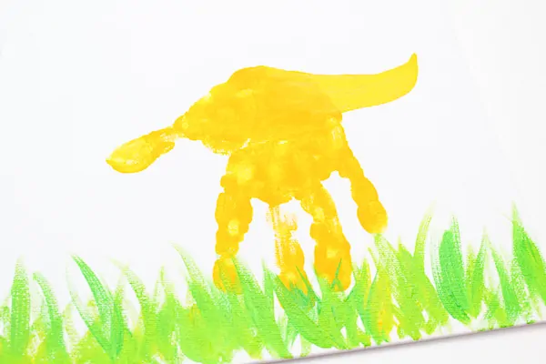Easy DIY dinosaur art for kids