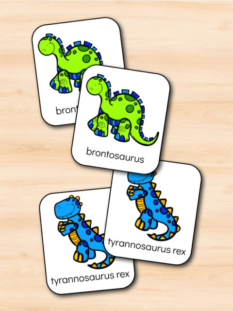 FREE Printable Dinosaur Memory Game For Kids
