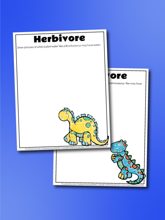 Free Dinosaur Preschool Printables