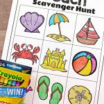 Free Printable Beach Scavenger Hunt For Kids | Print this out and bring it with you to your next beach trip. It's perfect for summer fun for families and young kids! #summeractivities #beach #freeprintable #kidsactivities #ideasforkids #preschool
