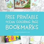 Free Printable Bookmarks For Kids | Kids love these cute ocean themed bookmarks to color. #freeprintable #kidsactivities #artforkids #preschool #kindergarten #teacher