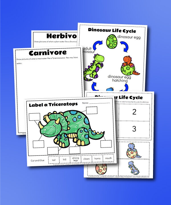 dinosaur worksheets