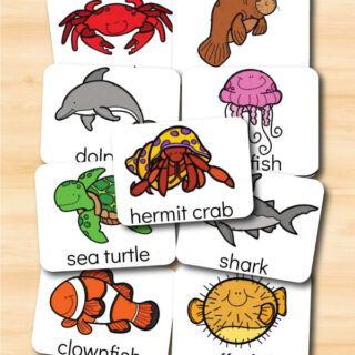 Free Printable Coral Reef Ocean Play Dough Mat For Kids