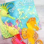 Seahorse Craft For Kids | Preschool and kindergarten children will love this creative and easy paper plate seahorse craft. This DIY project is great for ocean theme studies and comes with a free printable template! #kidsandparenting #kidscrafts #kidsactivities #preschooler