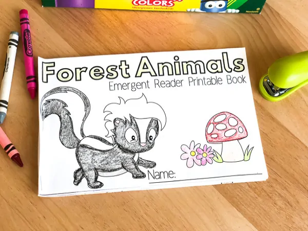 forest animals emergent readers book
