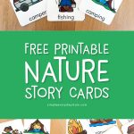 Free Printable Nature Story Cards | These camping themed flashcards for kids are a great way to have children tell a story. Work on sequencing, vocabulary, creativity and more with these cards.