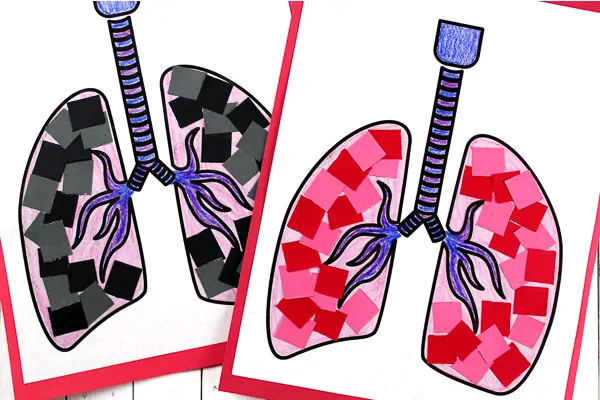 lung craft for kids