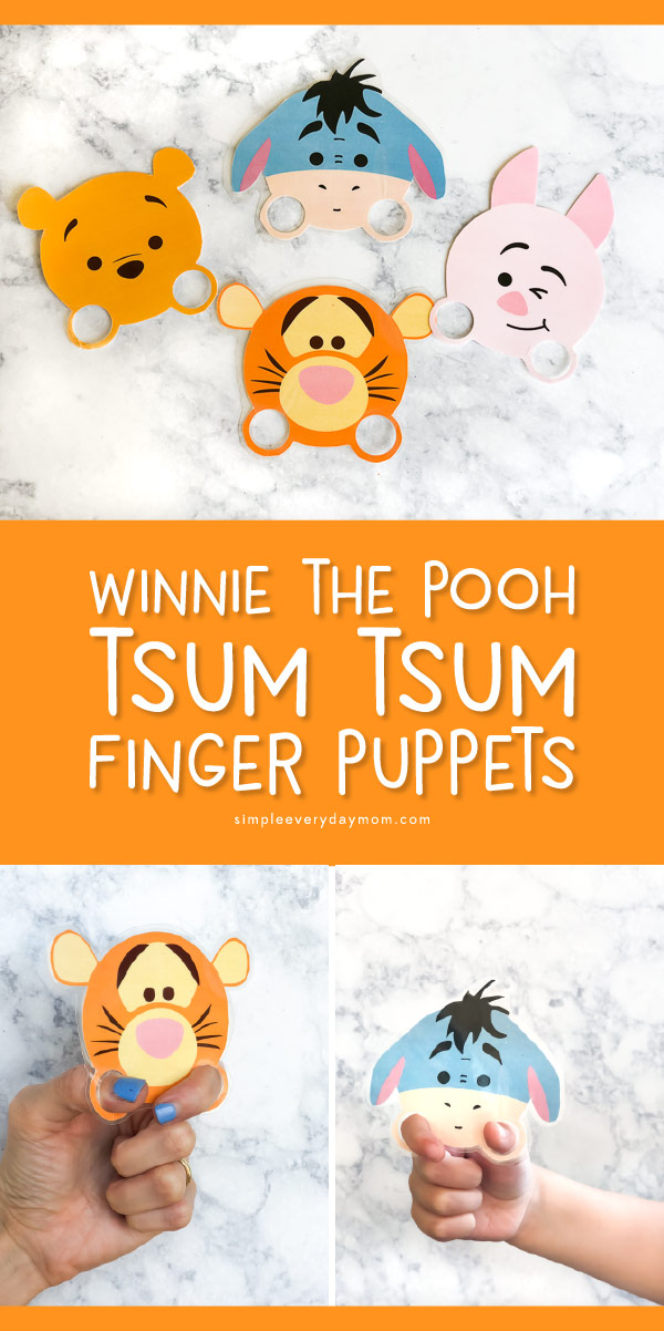 Free Winnie The Pooh printable finger puppets 