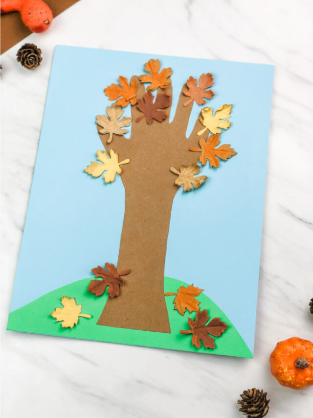 Handprint Fall Tree Craft For Kids Story
