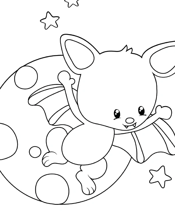 Free Halloween Bat Coloring Pages For Preschool #kids #preschool #earlychildhood #ideasforkids #coloringpages