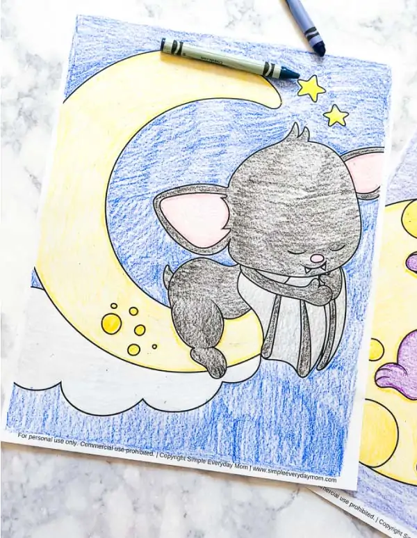 Halloween Bat Coloring Pages For Toddlers #halloween #kids #children #coloringpages