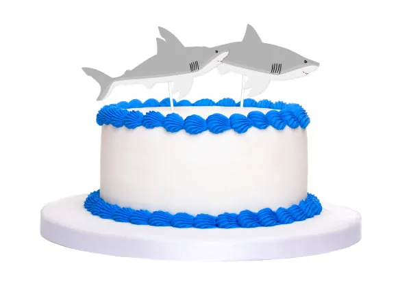 Shark Cake Topper Printables