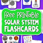 solar system printables with the words free printable solar system flashcards