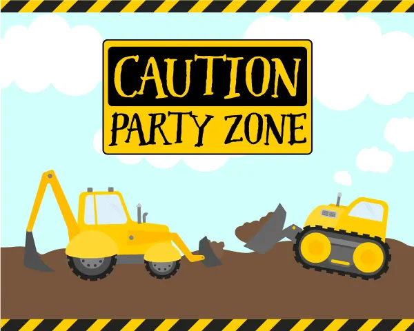 Construction Party Door Sign 16x20 #party #partyideas #diy