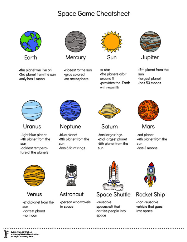 Teach The Solar System For Kids With This Fun Flashcard Game