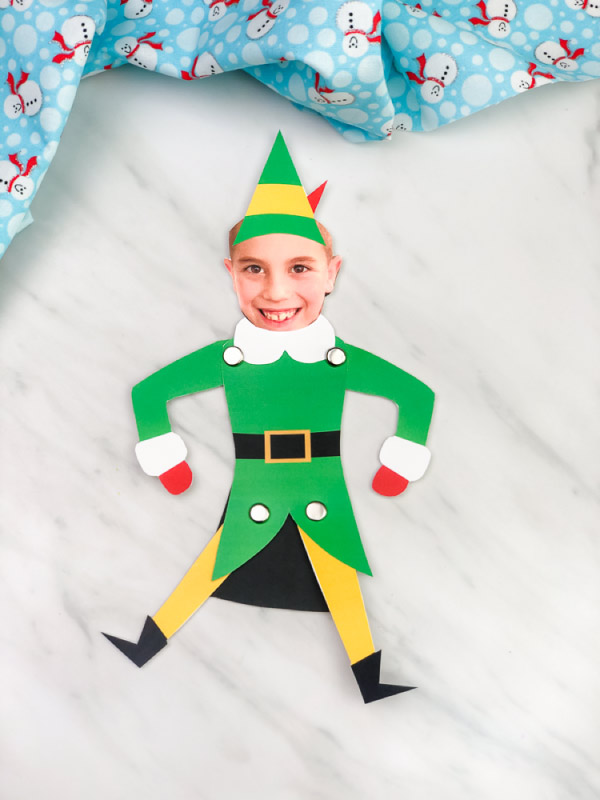 Buddy the elf photo craft for kids