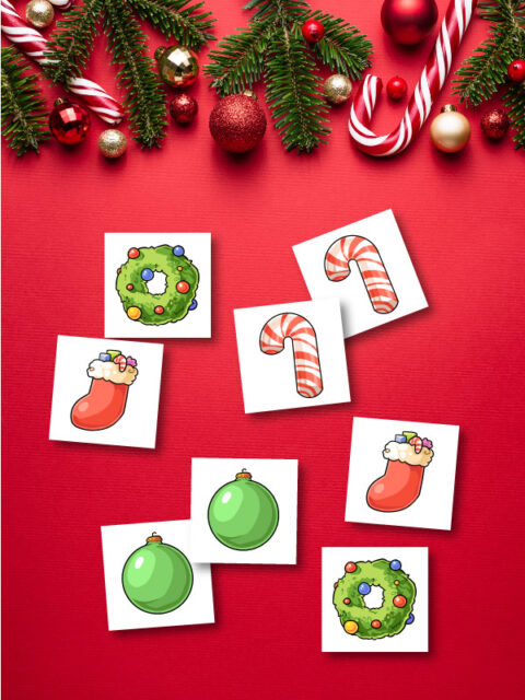 Free Printable Christmas Matching Game For Kids