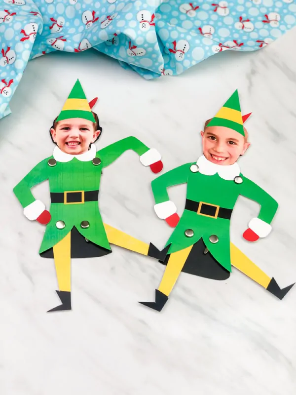 Two buddy the elf photo crafts for kids