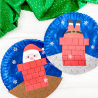 Moving Santa Paper Plate Craft For Kids [Free Template]