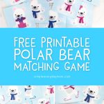 polar bear memory game cards