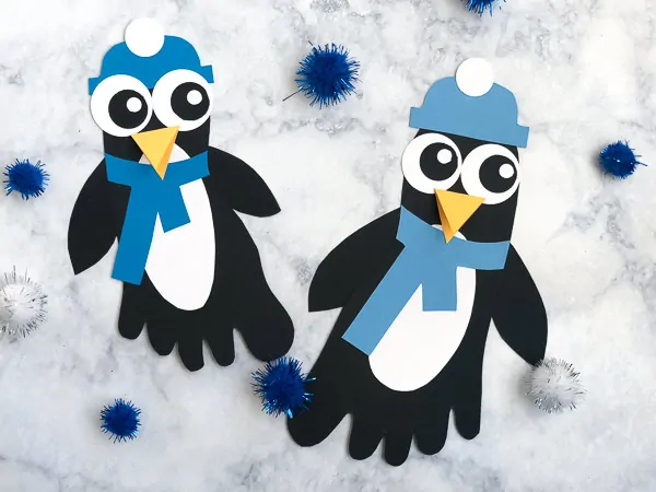 Penguin craft for kids #kids #kidscrafts #kidsactivities