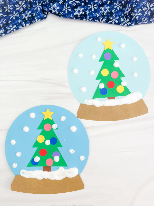 2 snow globe crafts for kids