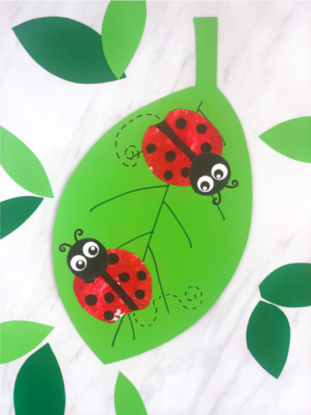 Apple Stamp Ladybug Craft For Kids Story
