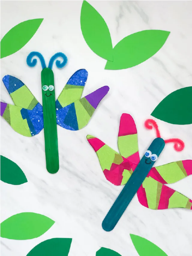 Popsicle Stick Dragonfly Craft Story